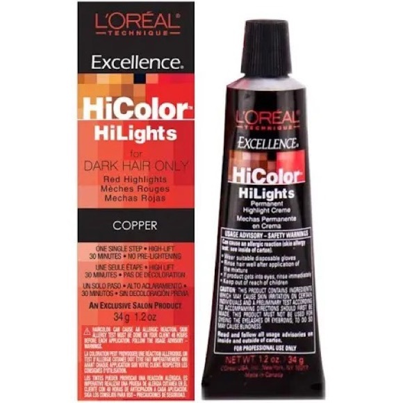 L'Oreal HiColor HiLights COPPER Permanent Hair Color Tint HC-05104 (3 Pack) - Picture 4 of 5